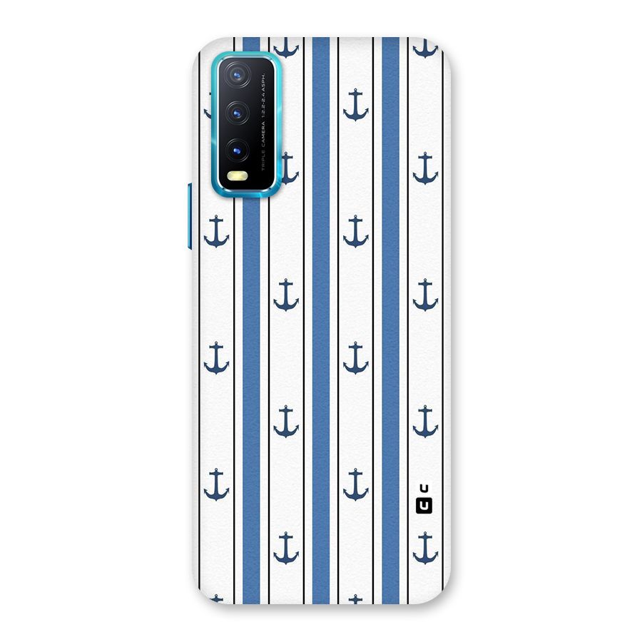 Anchor Stripe Lines Back Case for Vivo Y20G