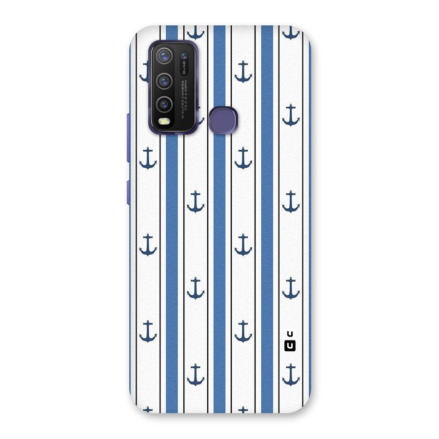 Anchor Stripe Lines Back Case for Vivo Y30