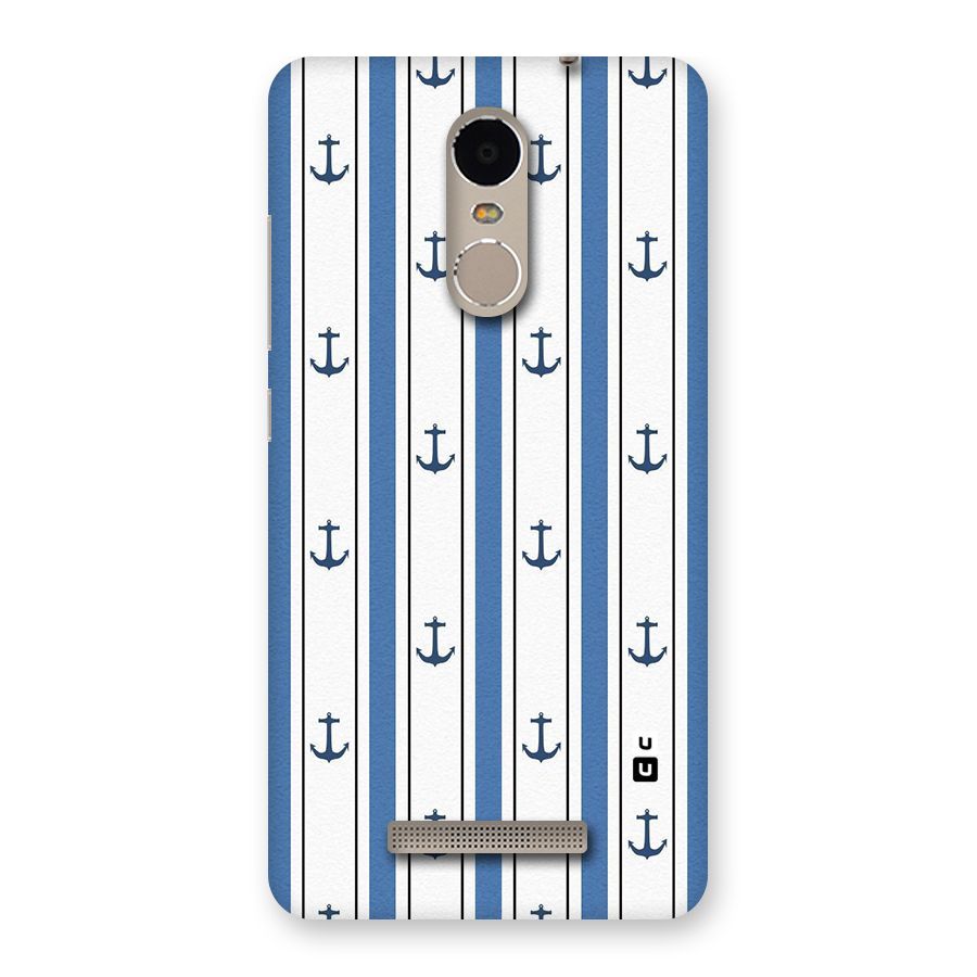 Anchor Stripe Lines Back Case for Xiaomi Redmi Note 3