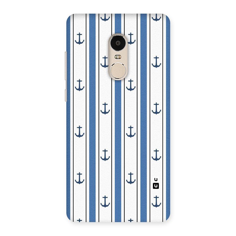 Anchor Stripe Lines Back Case for Xiaomi Redmi Note 4
