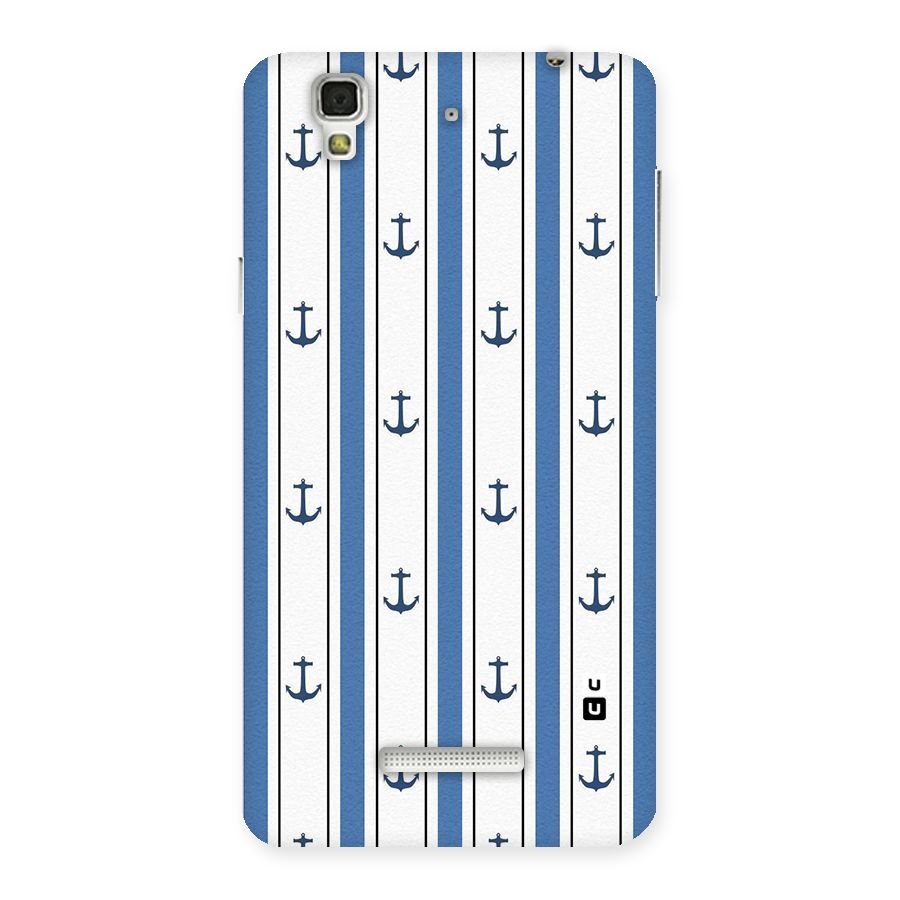 Anchor Stripe Lines Back Case for YU Yureka Plus