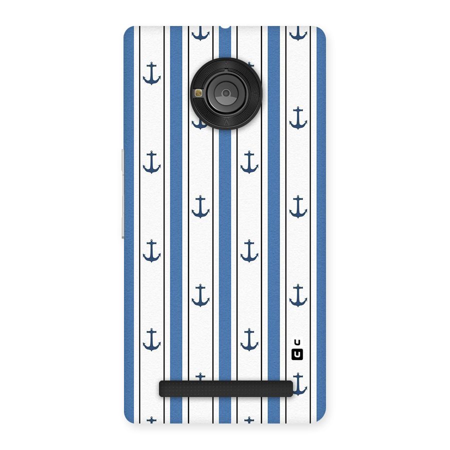 Anchor Stripe Lines Back Case for Yu Yunique