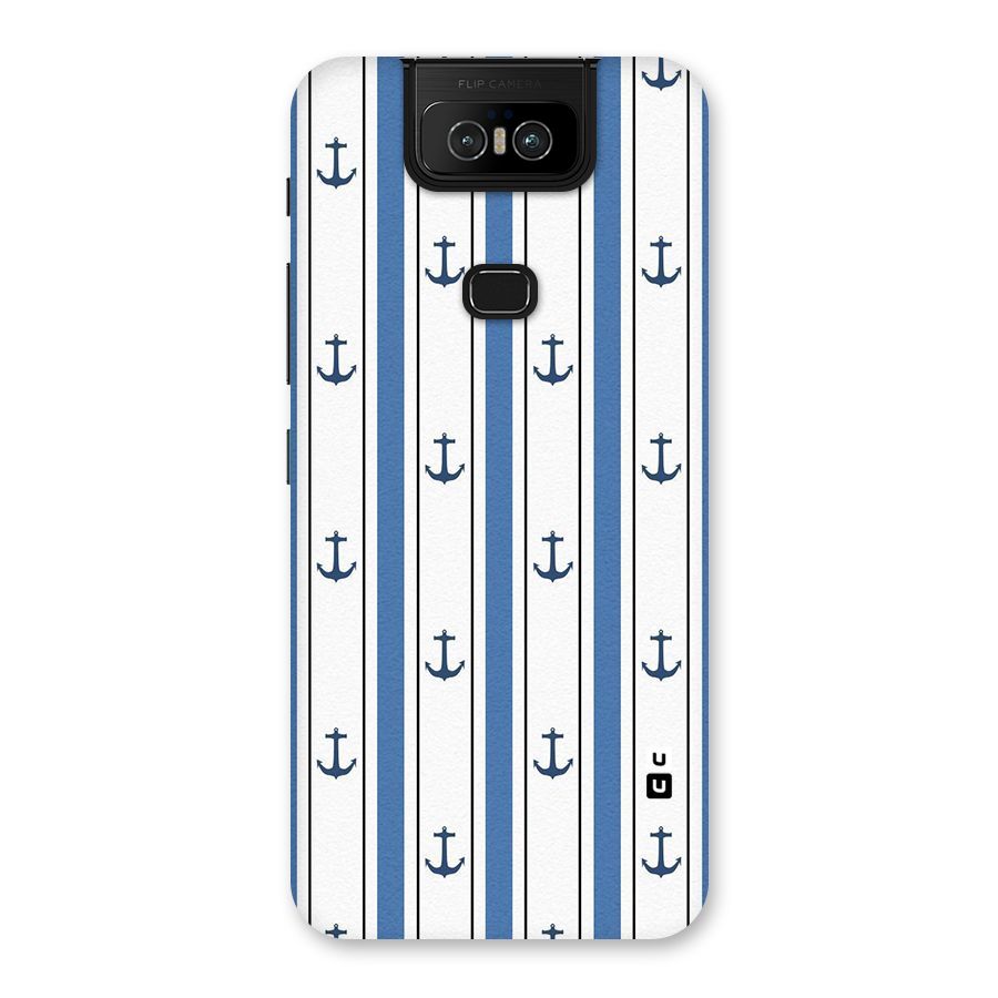 Anchor Stripe Lines Back Case for Zenfone 6z
