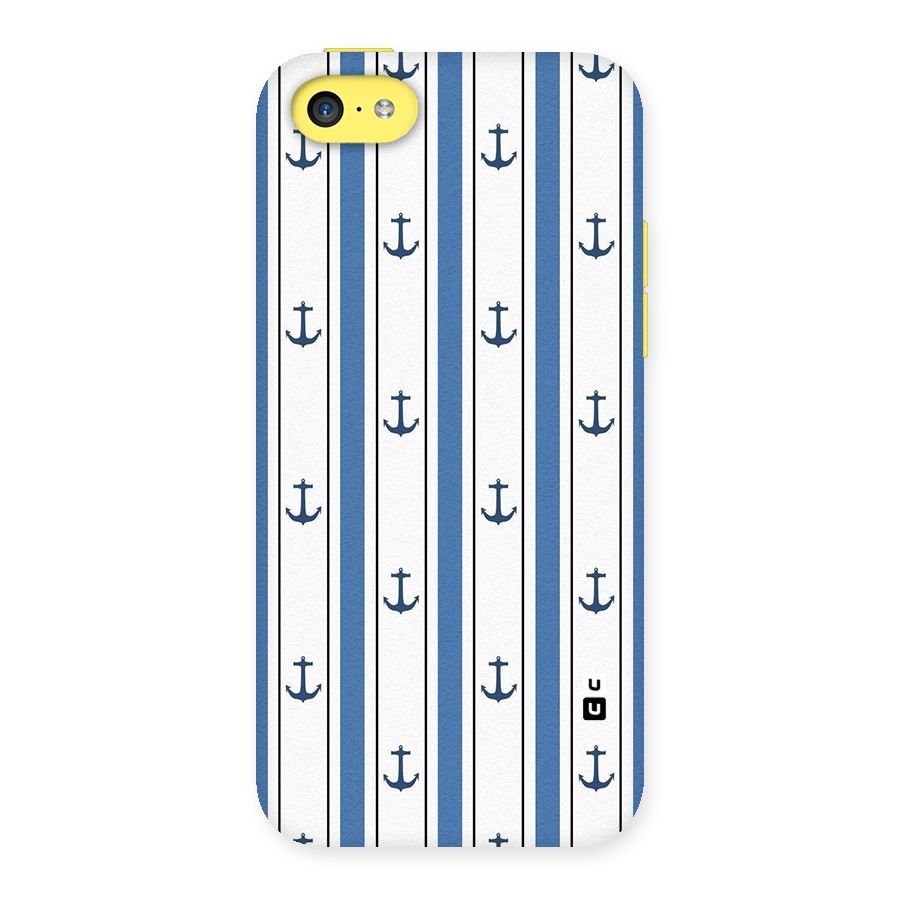 Anchor Stripe Lines Back Case for iPhone 5C