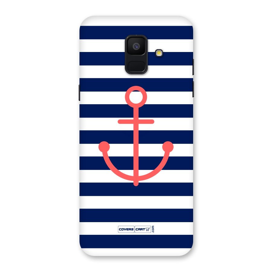 Anchor Stripes Back Case for Galaxy A6 (2018)