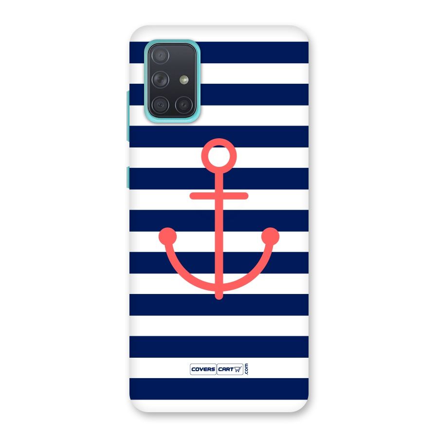Anchor Stripes Back Case for Galaxy A71