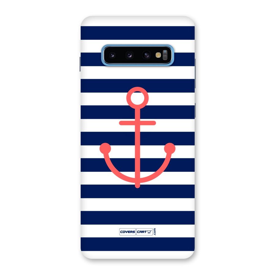 Anchor Stripes Back Case for Galaxy S10 Plus