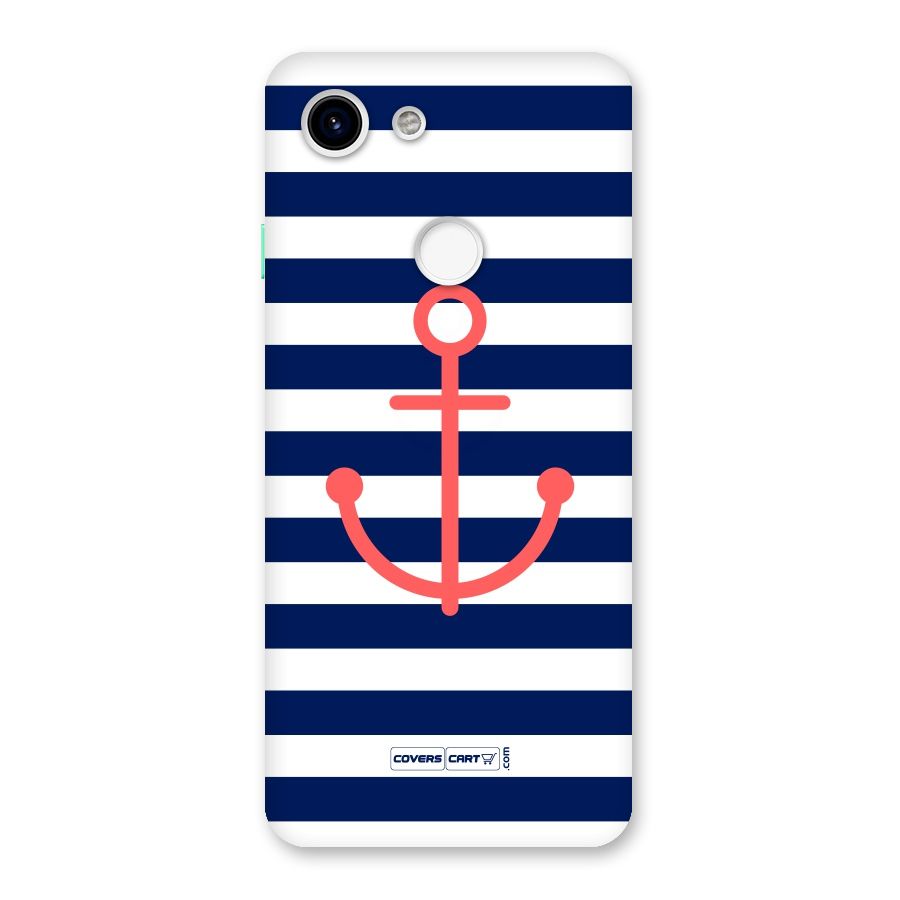Anchor Stripes Back Case for Google Pixel 3
