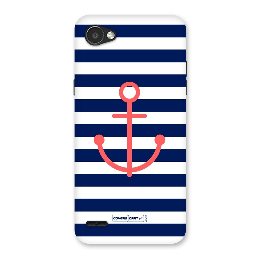 Anchor Stripes Back Case for LG Q6