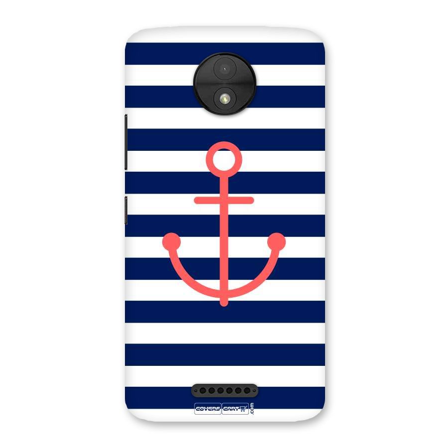 Anchor Stripes Back Case for Moto C