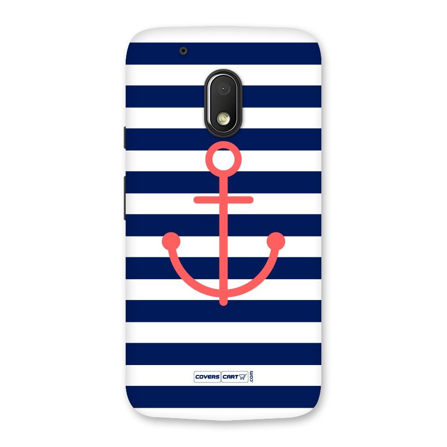 Anchor Stripes Back Case for Moto G4 Play