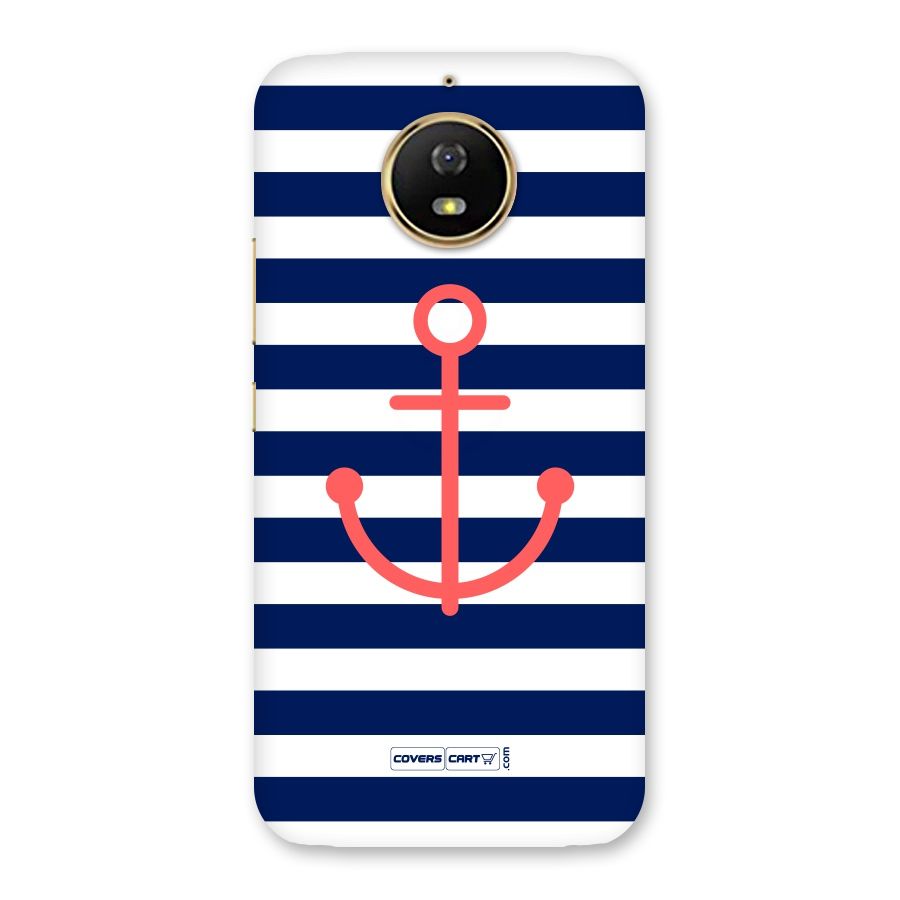 Anchor Stripes Back Case for Moto G5s