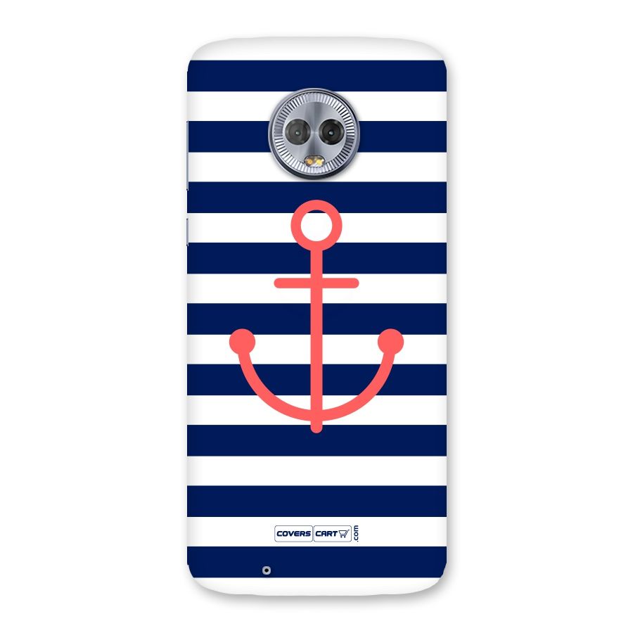 Anchor Stripes Back Case for Moto G6