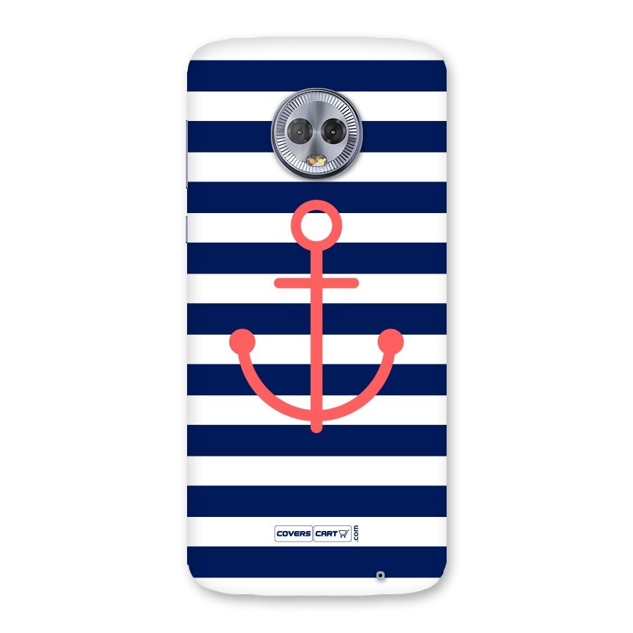 Anchor Stripes Back Case for Moto G6 Plus