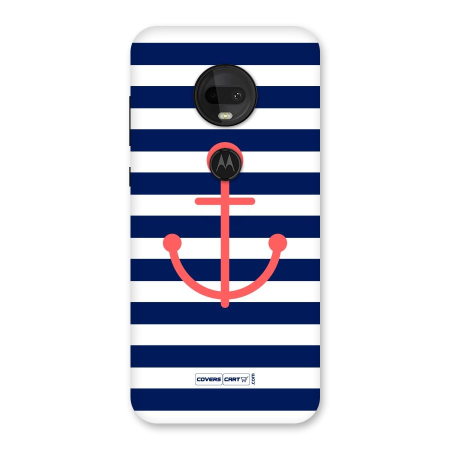Anchor Stripes Back Case for Moto G7