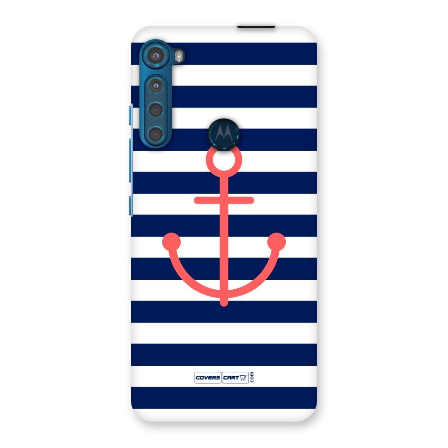Anchor Stripes Back Case for Motorola One Fusion Plus