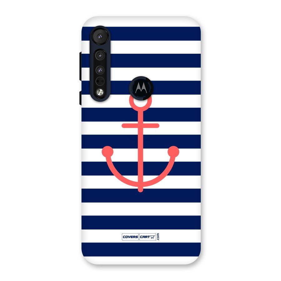 Anchor Stripes Back Case for Motorola One Macro