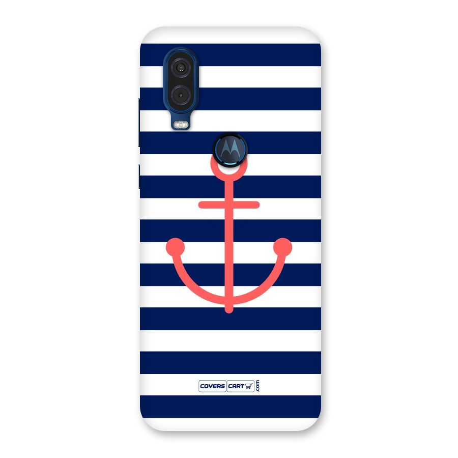 Anchor Stripes Back Case for Motorola One Vision