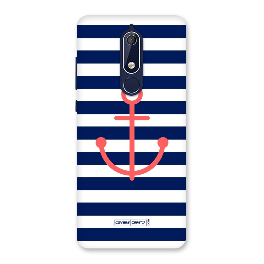 Anchor Stripes Back Case for Nokia 5.1