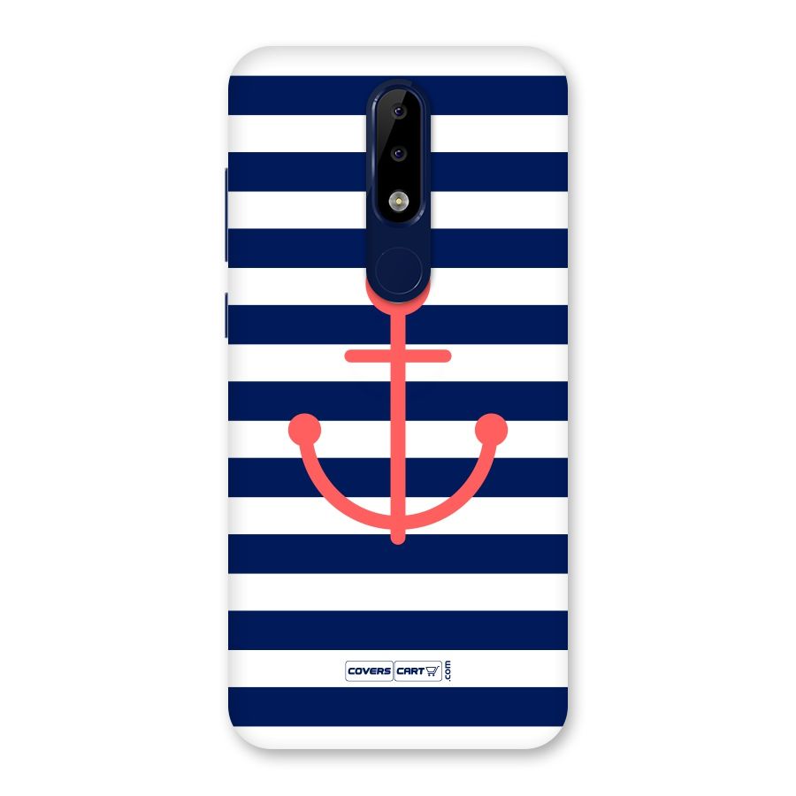Anchor Stripes Back Case for Nokia 5.1 Plus