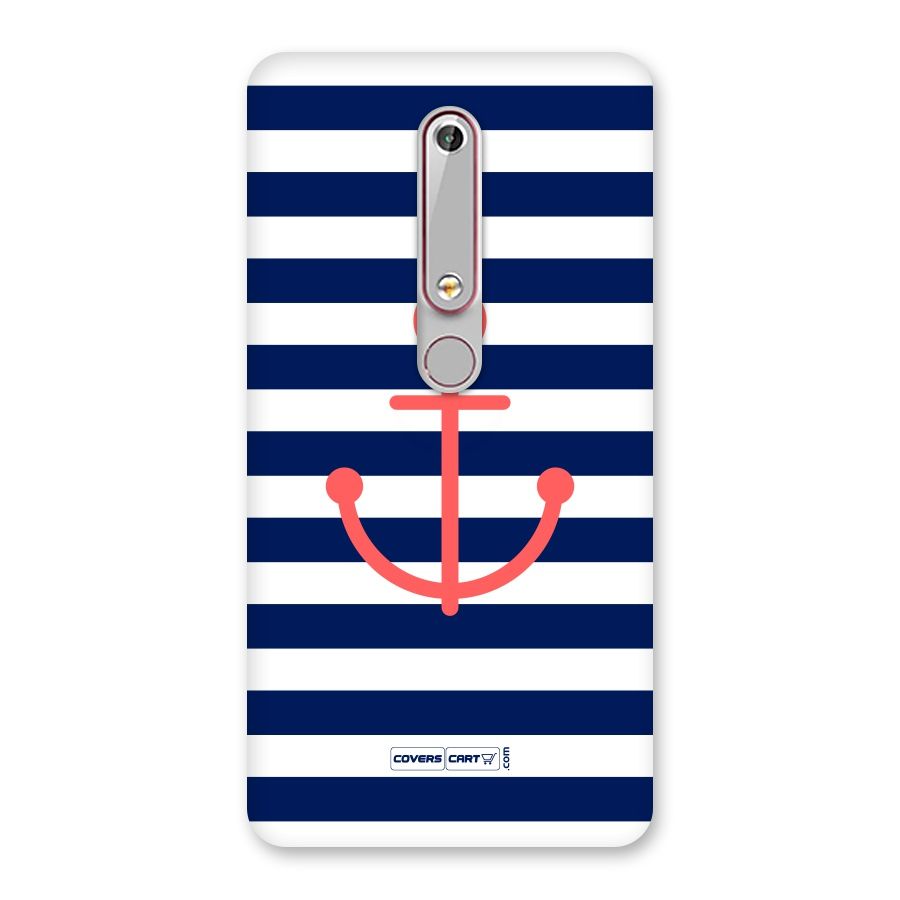 Anchor Stripes Back Case for Nokia 6.1