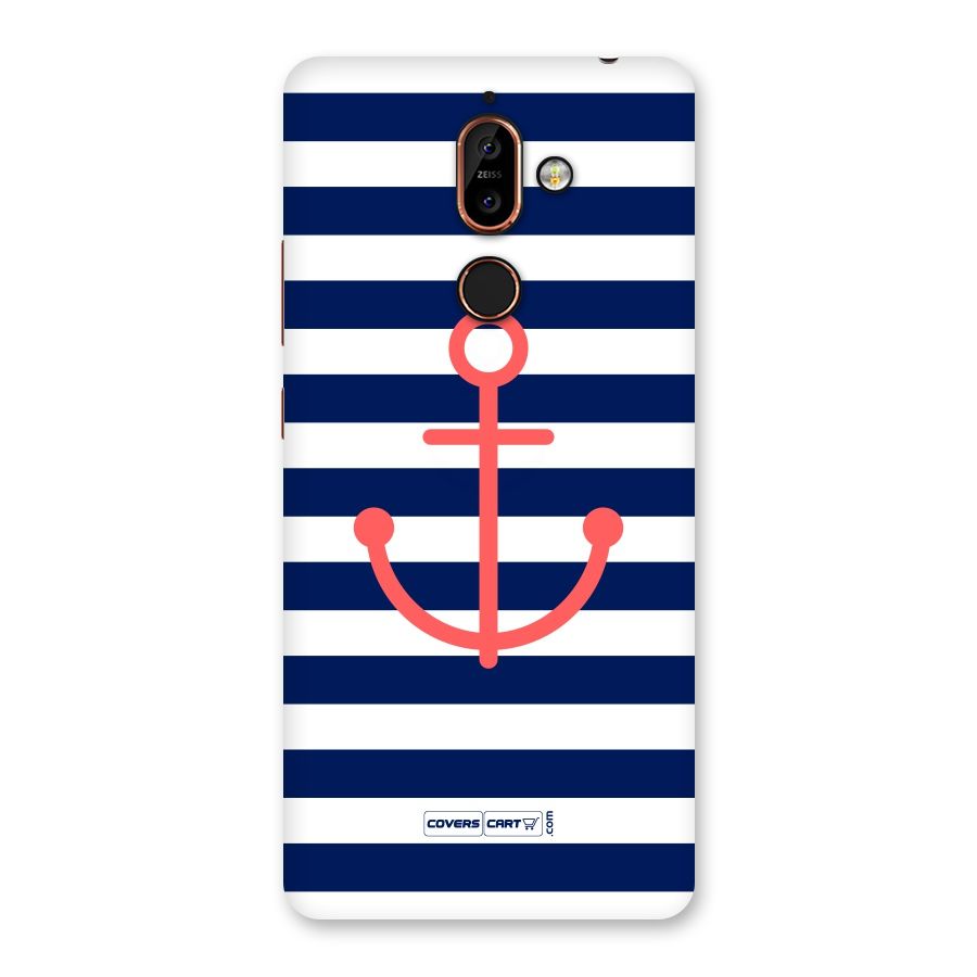 Anchor Stripes Back Case for Nokia 7 Plus