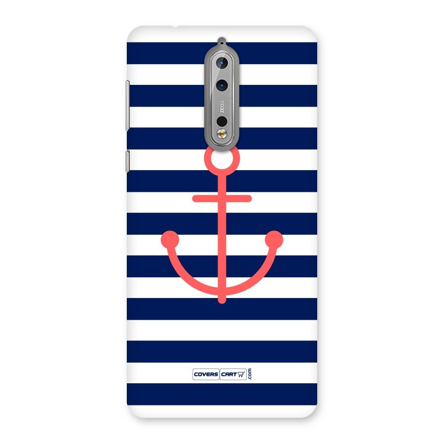 Anchor Stripes Back Case for Nokia 8
