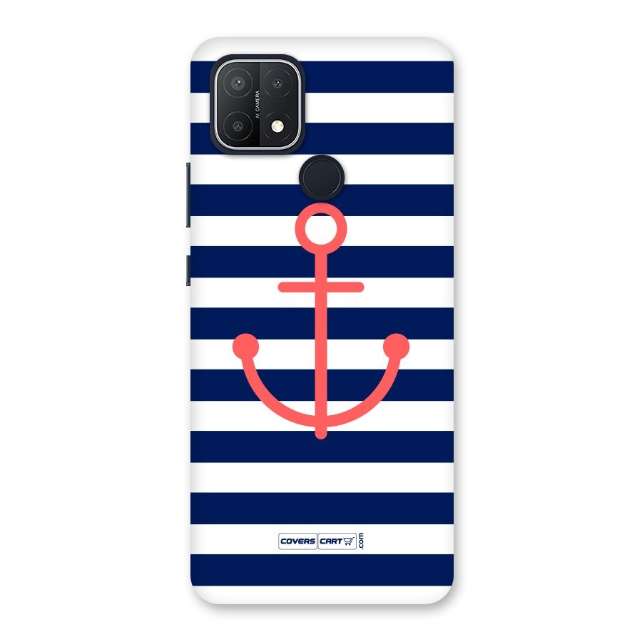 Anchor Stripes Back Case for Oppo A15s