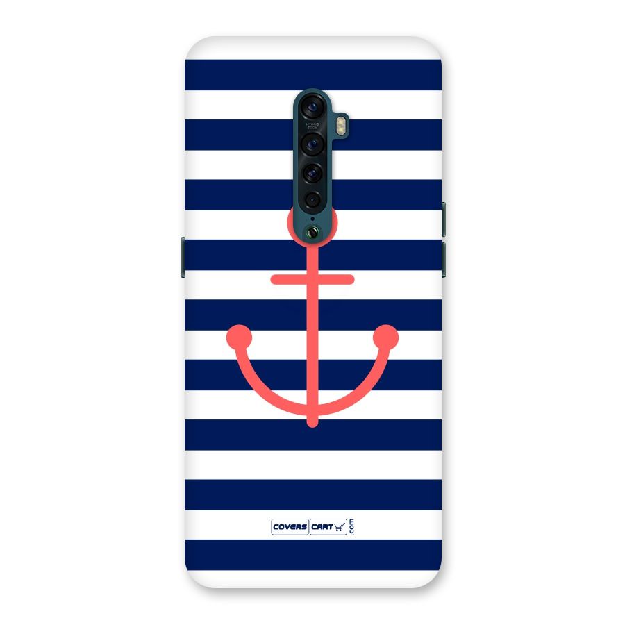 Anchor Stripes Back Case for Oppo Reno2