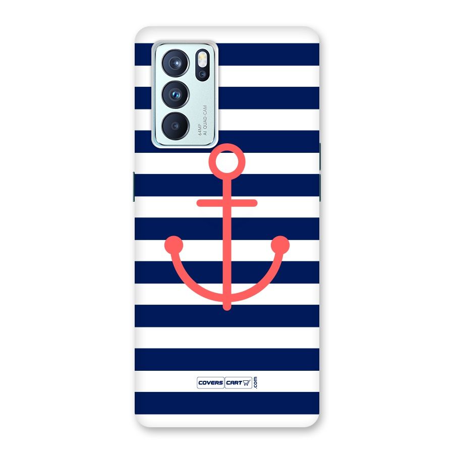 Anchor Stripes Back Case for Oppo Reno6 Pro 5G