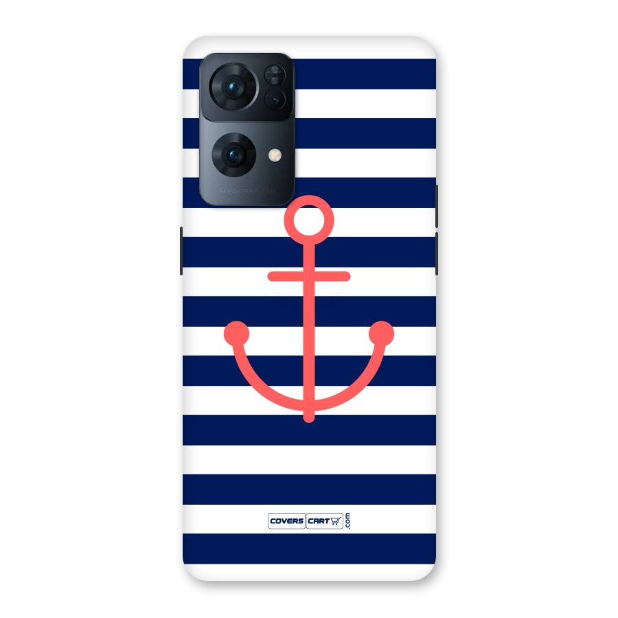 Anchor Stripes Back Case for Oppo Reno7 Pro 5G
