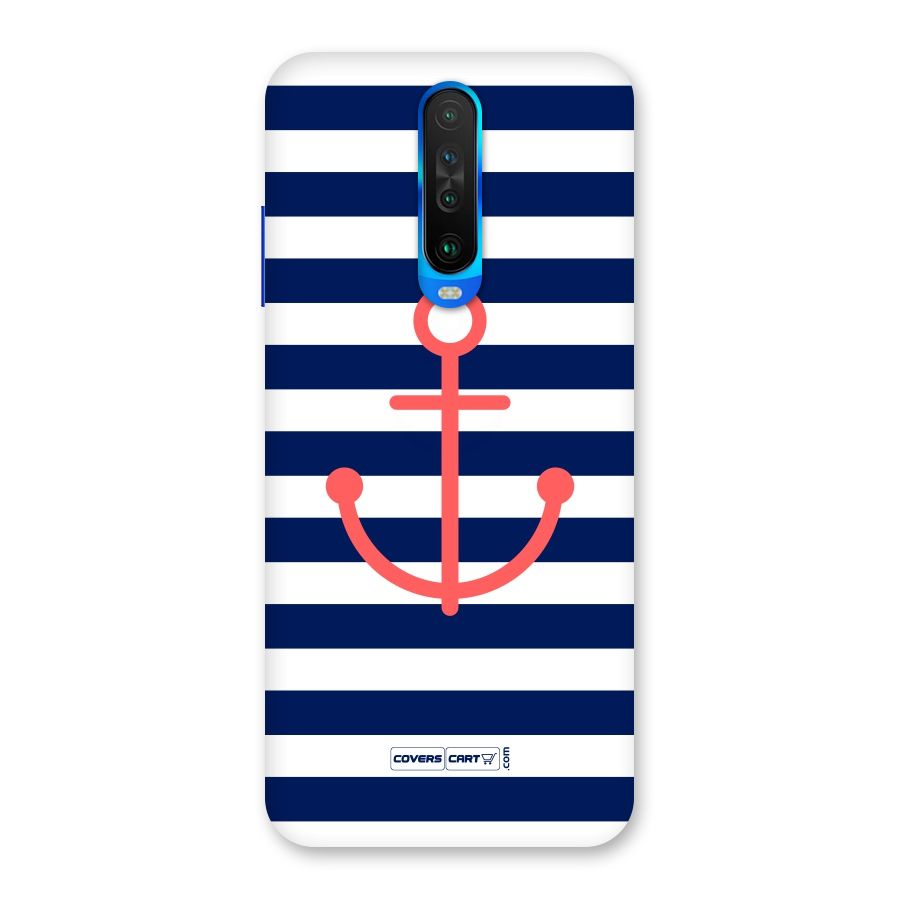 Anchor Stripes Back Case for Poco X2