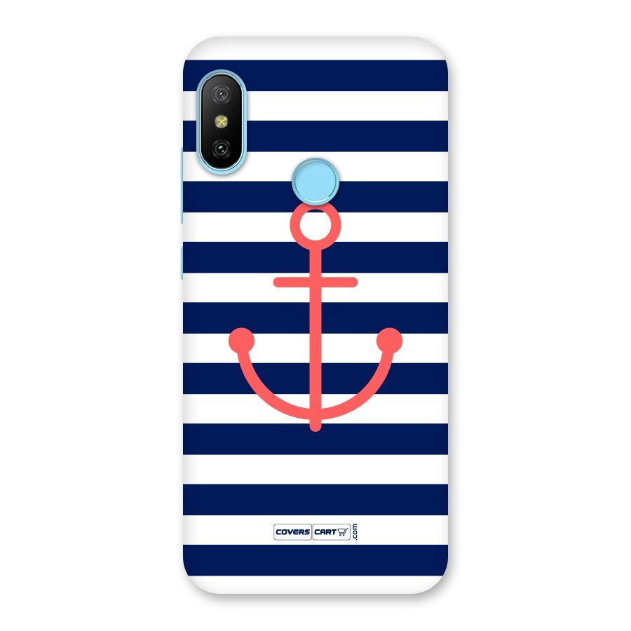 Anchor Stripes Back Case for Redmi 6 Pro