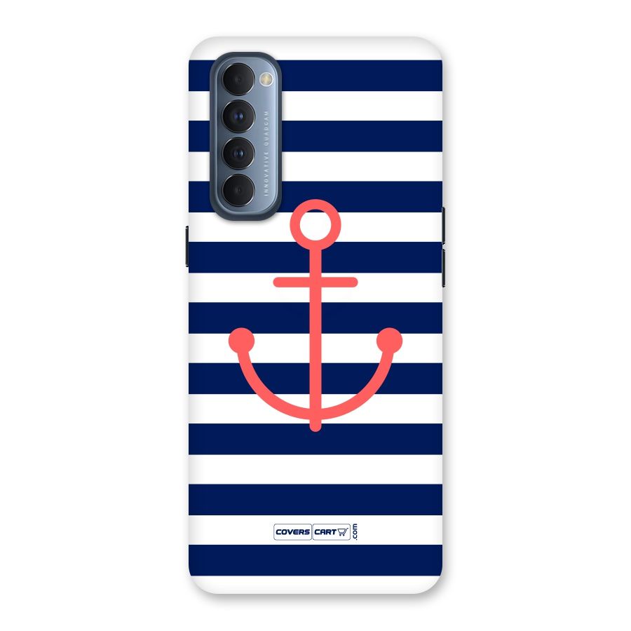 Anchor Stripes Back Case for Reno4 Pro