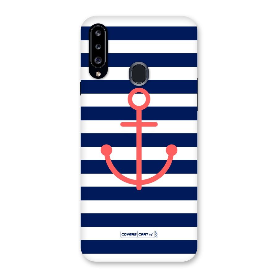 Anchor Stripes Back Case for Samsung Galaxy A20s