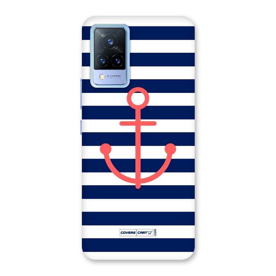 Anchor Stripes Back Case for Vivo V21 5G