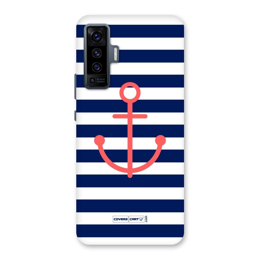 Anchor Stripes Back Case for Vivo X50