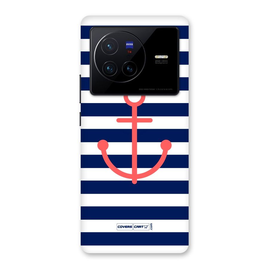 Anchor Stripes Back Case for Vivo X80