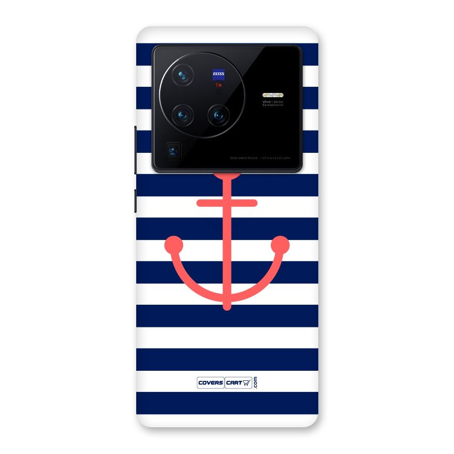 Anchor Stripes Back Case for Vivo X80 Pro
