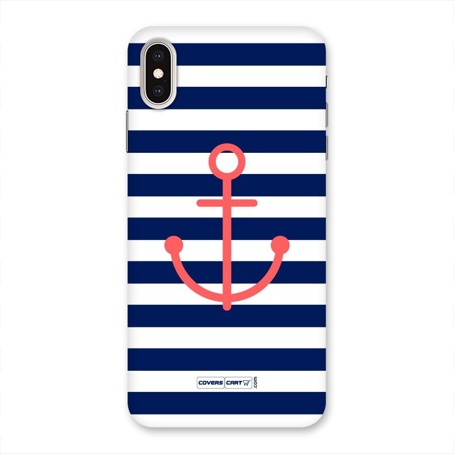 Anchor Stripes Back Case for iPhone XS Max