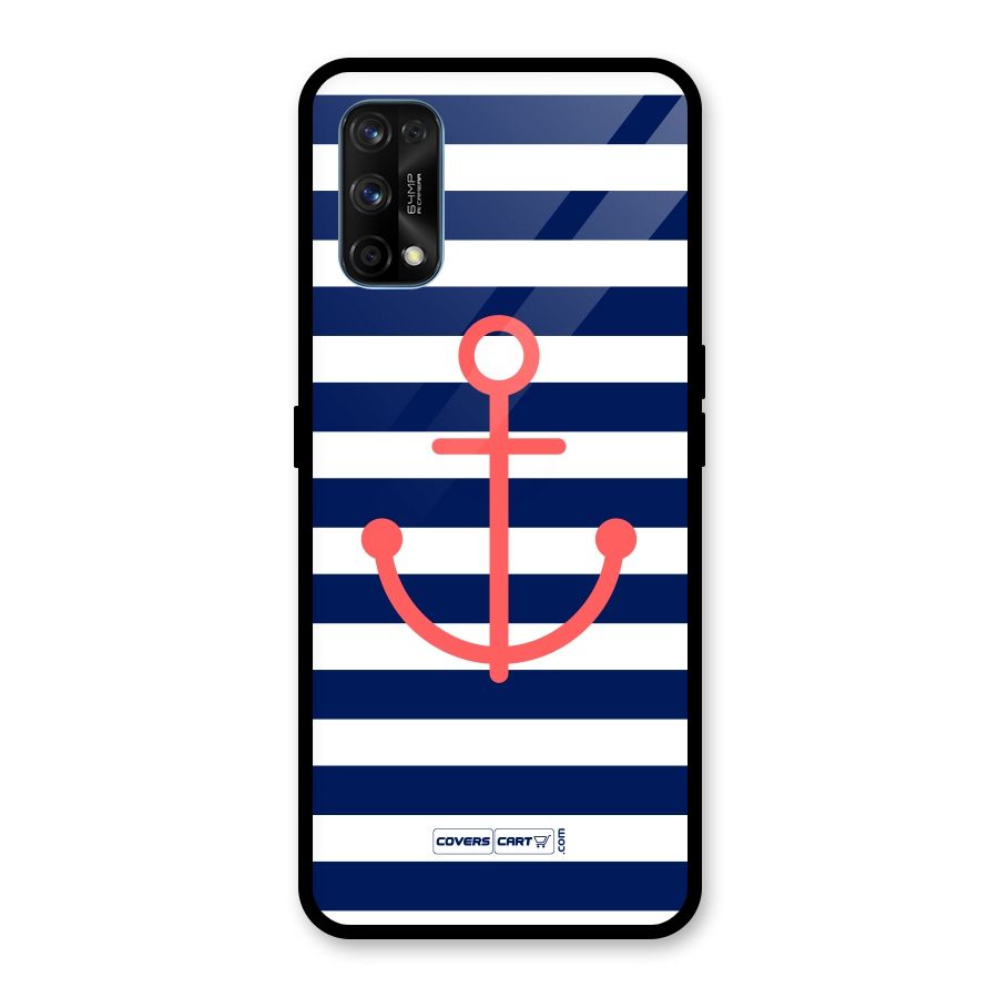 Anchor Stripes Glass Back Case for Realme 7 Pro