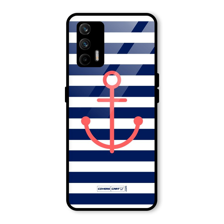 Anchor Stripes Glass Back Case for Realme GT 5G