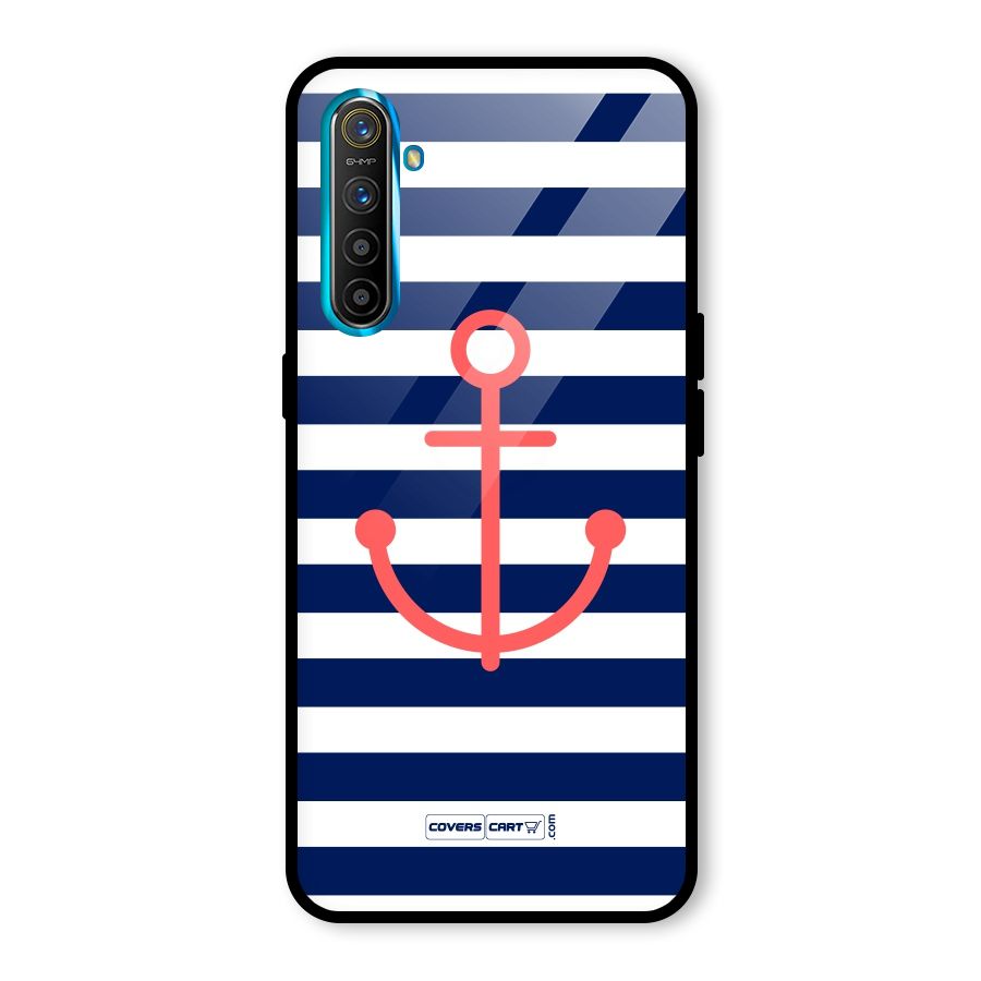 Anchor Stripes Glass Back Case for Realme X2