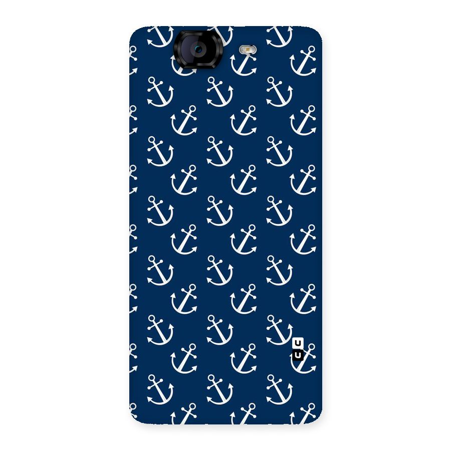 Anchor Zig Pattern Back Case for Canvas Knight A350