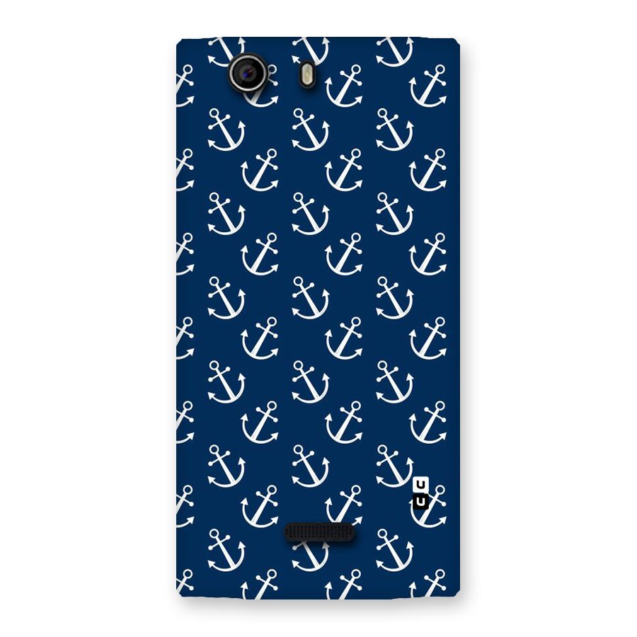 Anchor Zig Pattern Back Case for Canvas Nitro 2 E311