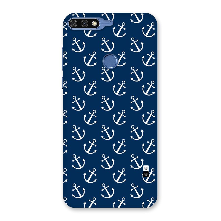 Anchor Zig Pattern Back Case for Honor 7C