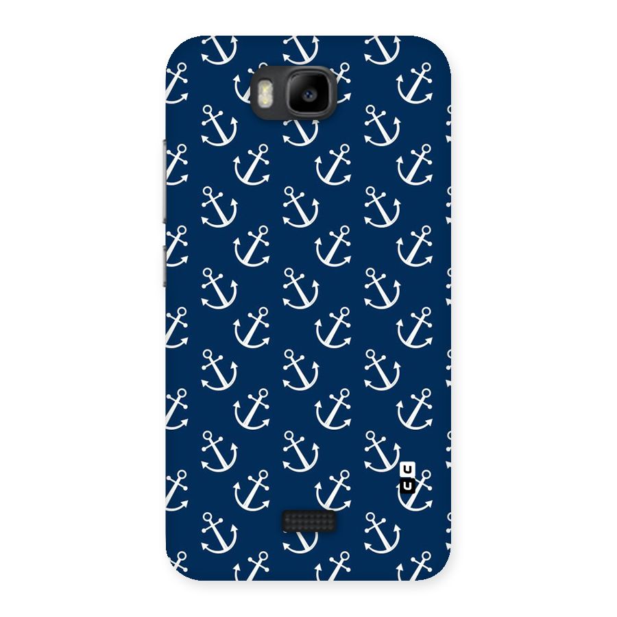 Anchor Zig Pattern Back Case for Honor Bee