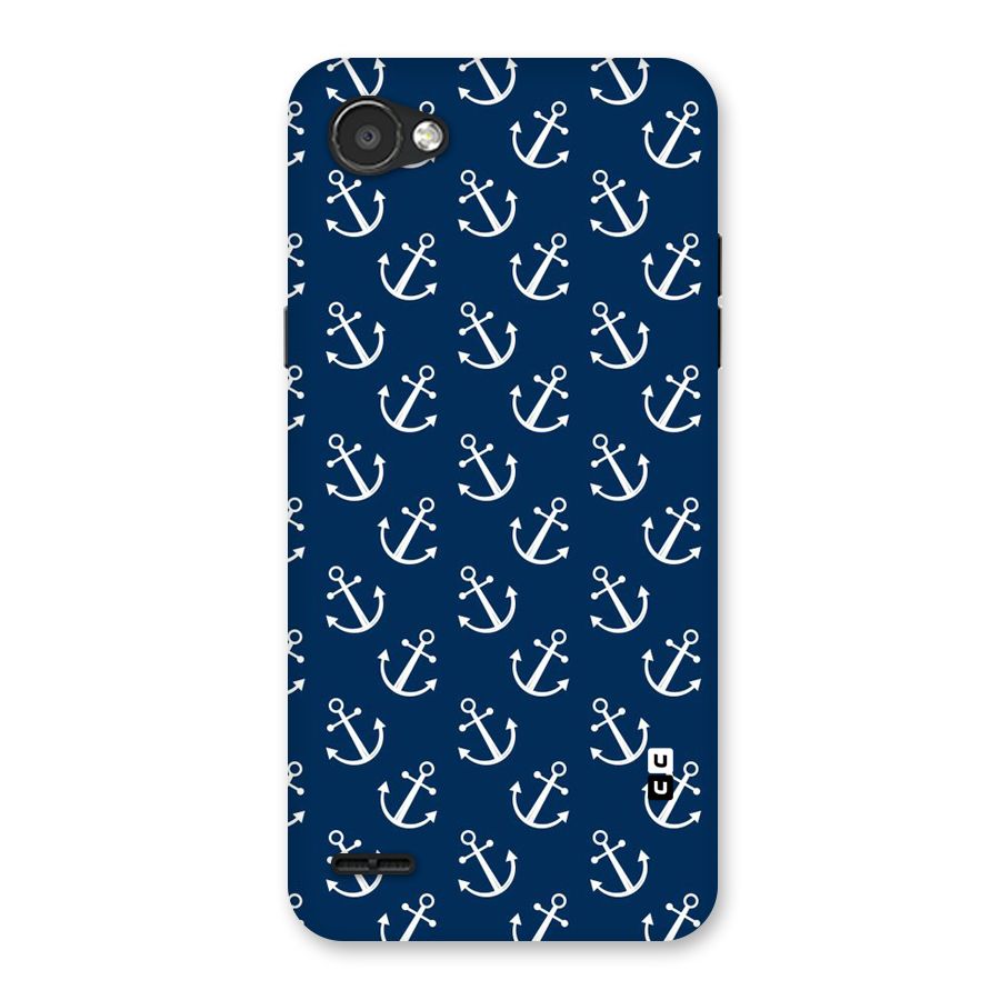 Anchor Zig Pattern Back Case for LG Q6