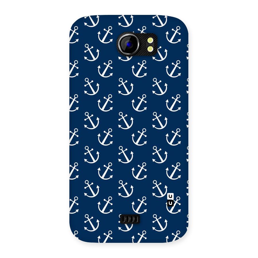 Anchor Zig Pattern Back Case for Micromax Canvas 2 A110