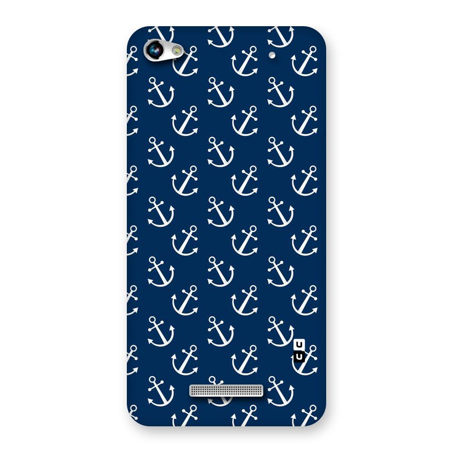 Anchor Zig Pattern Back Case for Micromax Hue 2